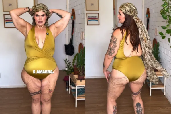 Após perder 112 kg, Thais Carla surge de maiô e celebra: “Tô gostosa”