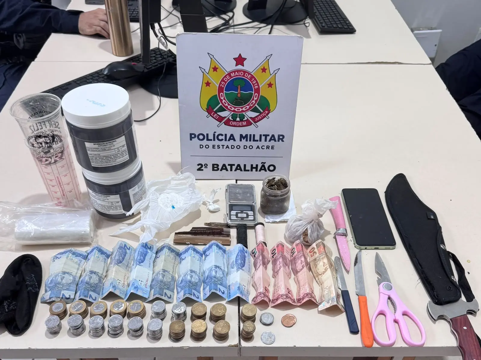 homem teria informado que possui passagem anterior pelo crime de tráfico de droga