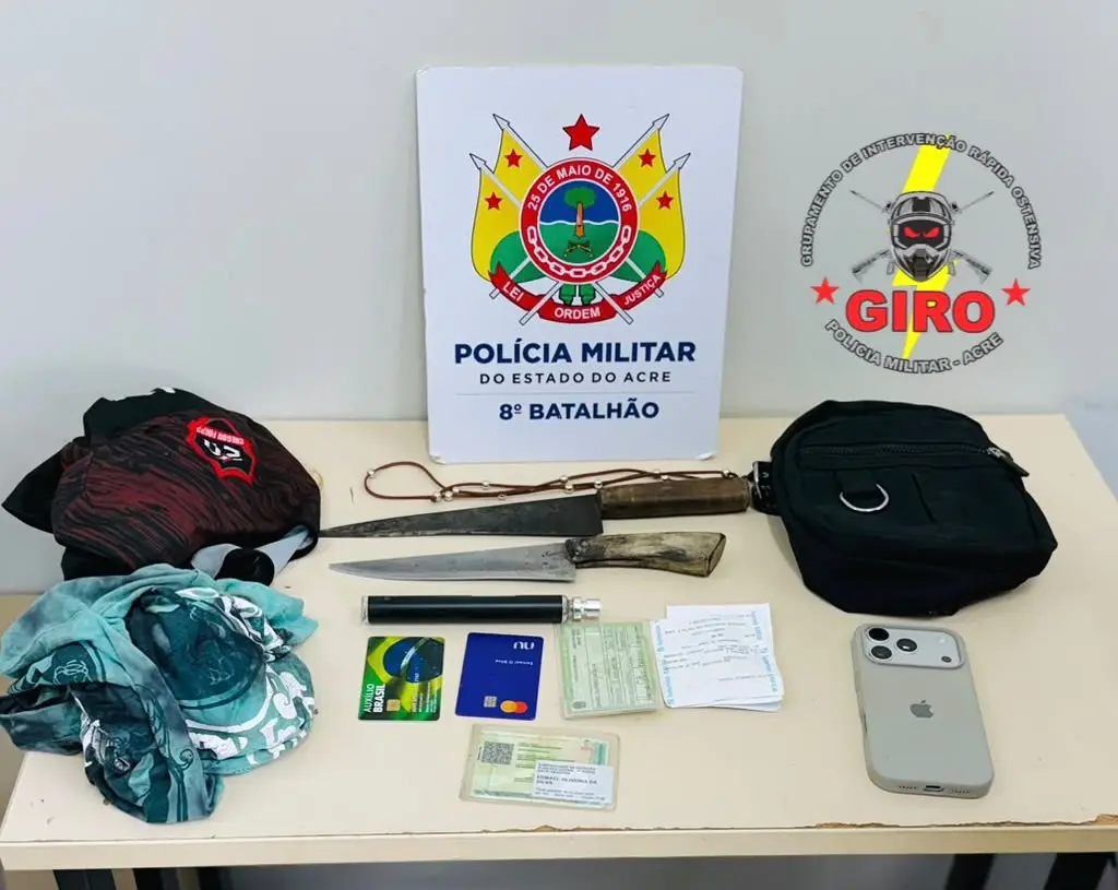 Giro apreende dois menores suspeitos de assaltar salão de beleza no interior do Acre